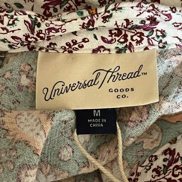 NWT Universal Thread Green Floral Linen Blend
Floral Flutter Sleeveless Dress - Picture 5 of 6